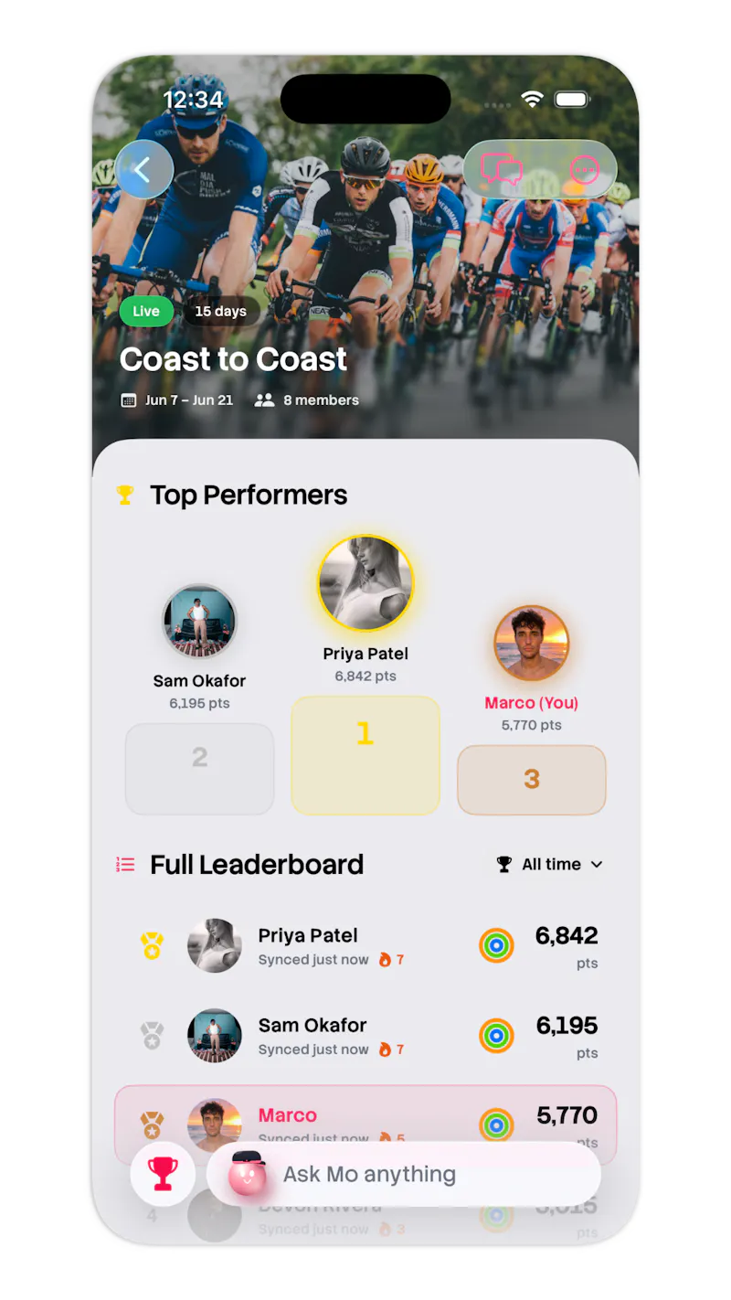 MoveTogether Fitness screenshot 1