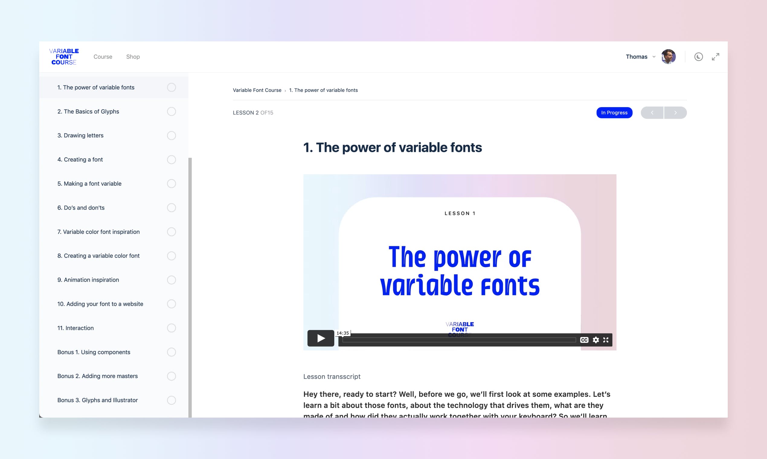 Variable Font Course media 3