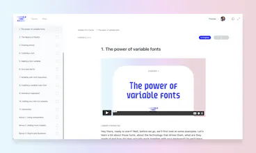 Variable Font Course gallery image