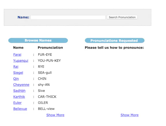 Pronounce Names gallery image