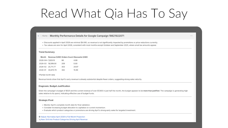 Qia - AI Report Generator & Narrator screenshot 4