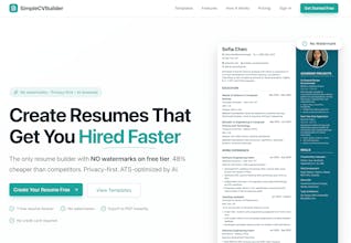 SimpleCVBuilder gallery image
