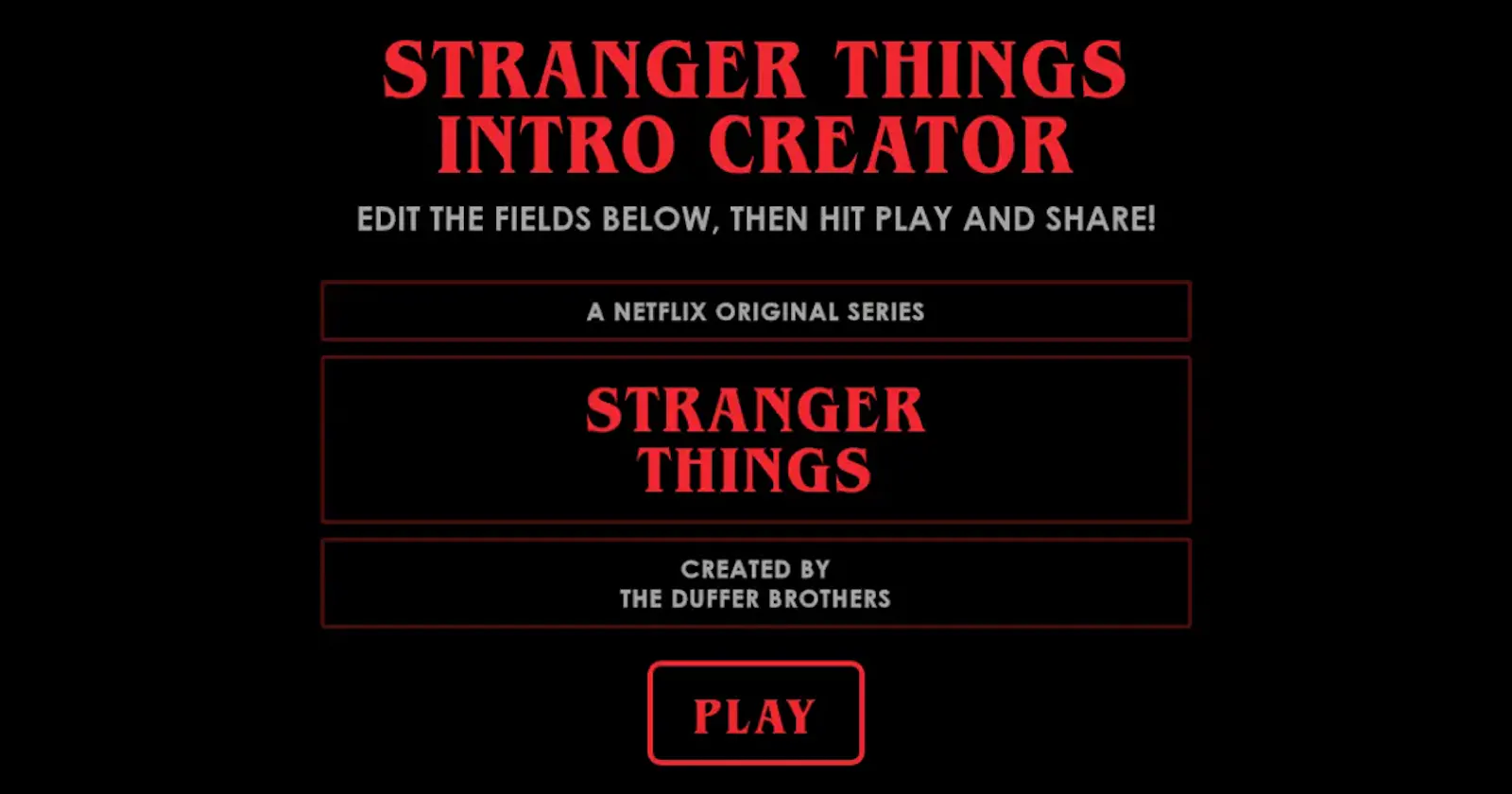 Stranger Things Intro Creator screenshot 1