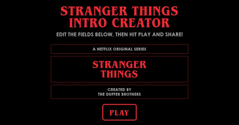 Stranger Things Intro Creator screenshot 1