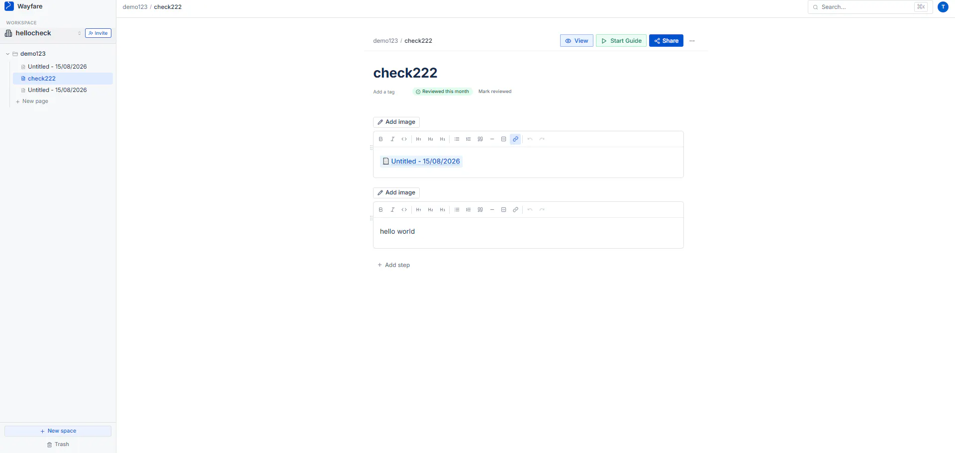 Wayfare: Auto-Document Workflows screenshot