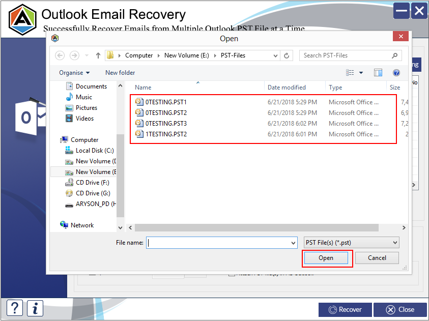 Aryson Outlook Extale Recovery - Простой метод восстановления электронных писем из поврежденных файлов Outlook PST медиа 3