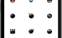 Black Flat Emoji media 1