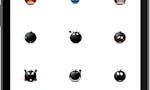 Black Flat Emoji image