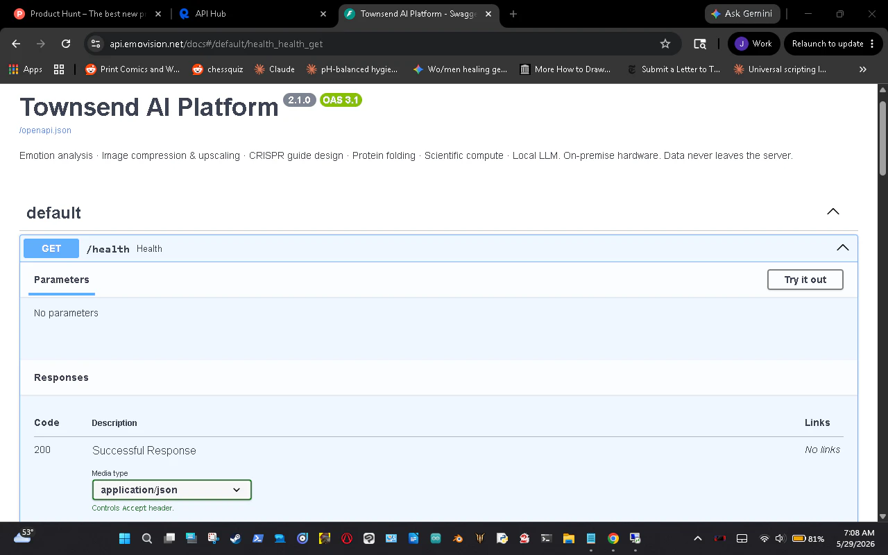 Townsend AI Platform screenshot 2