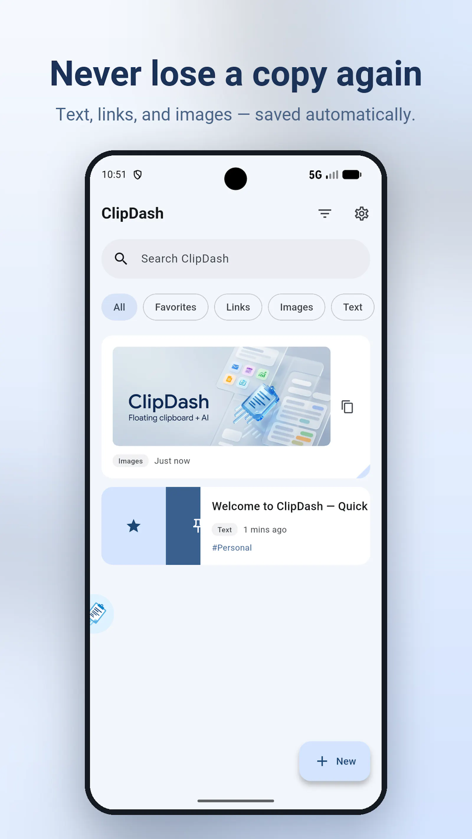 ClipDash: AI Clipboard Manager screenshot 1
