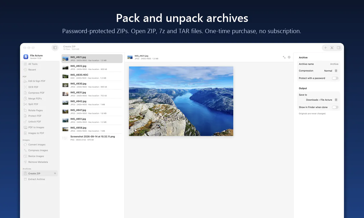 File Acture gallery image