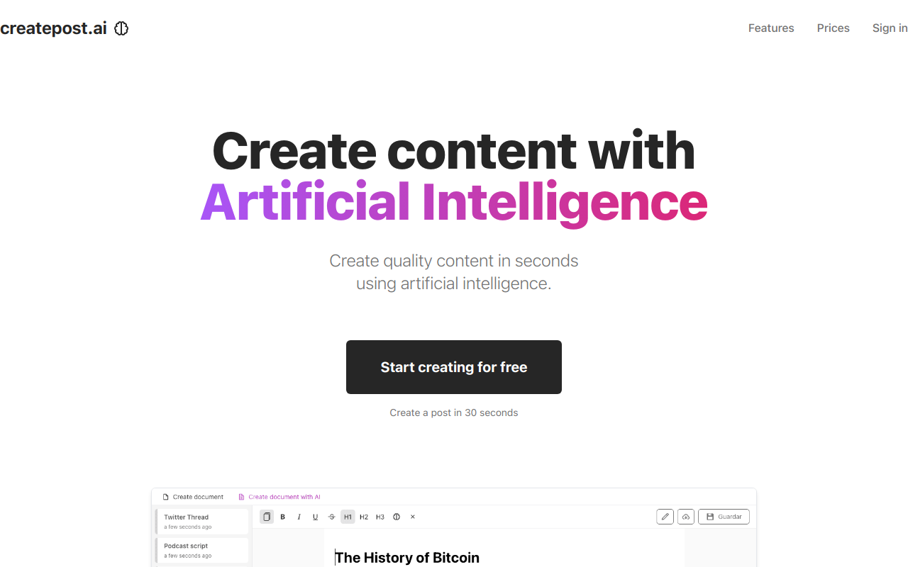 CreatePost.AI media 1