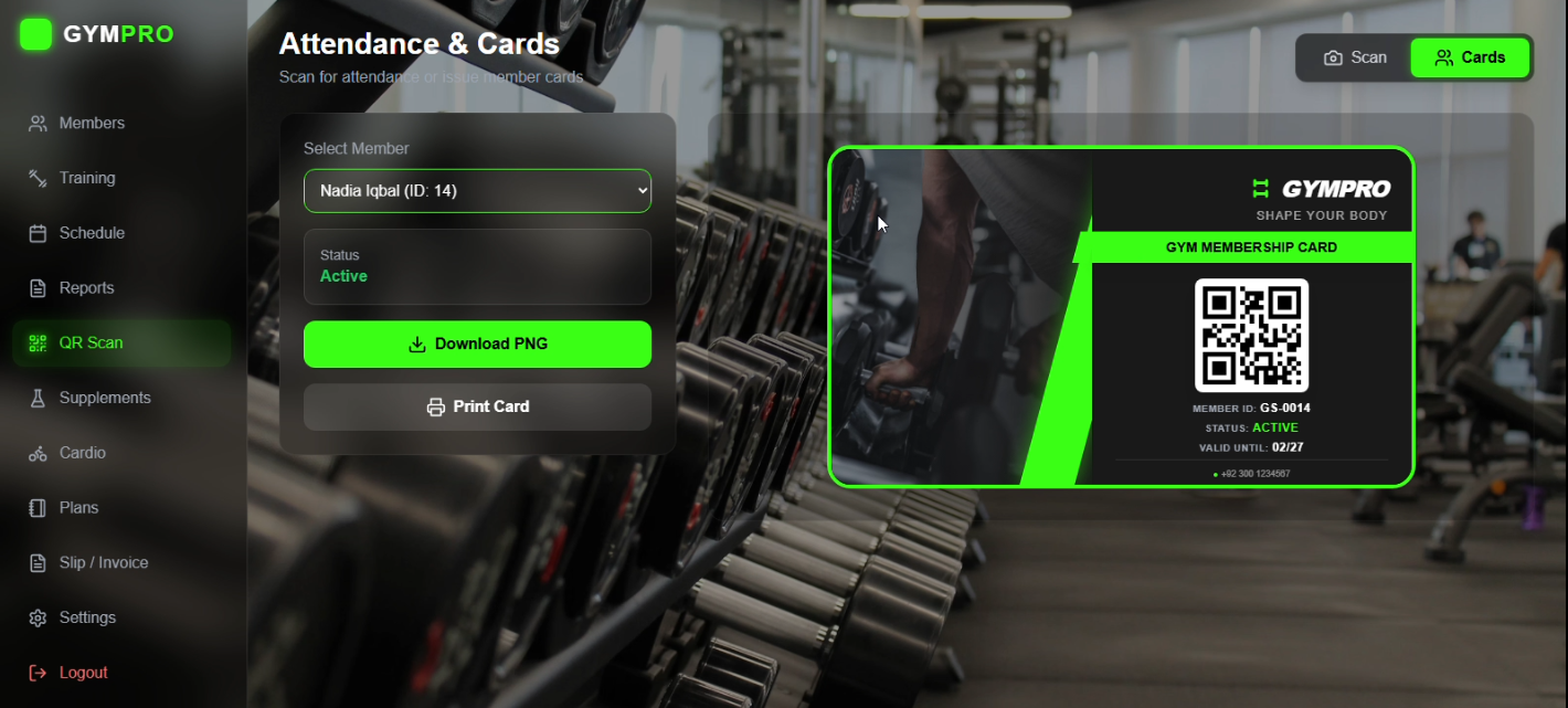 Pro Flex Fitness Gym - Screenshot 2 showing product features and functionality