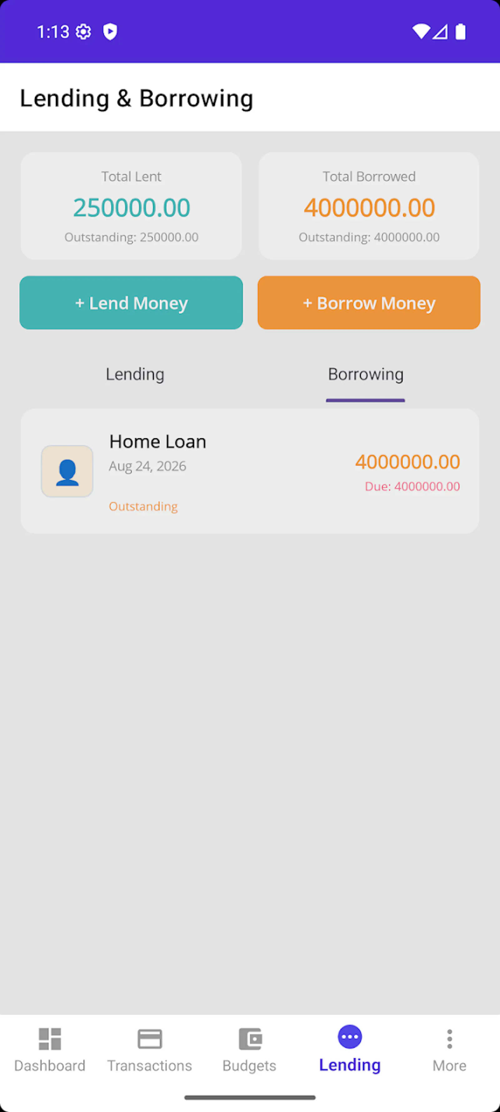 Budget Tracker screenshot 3