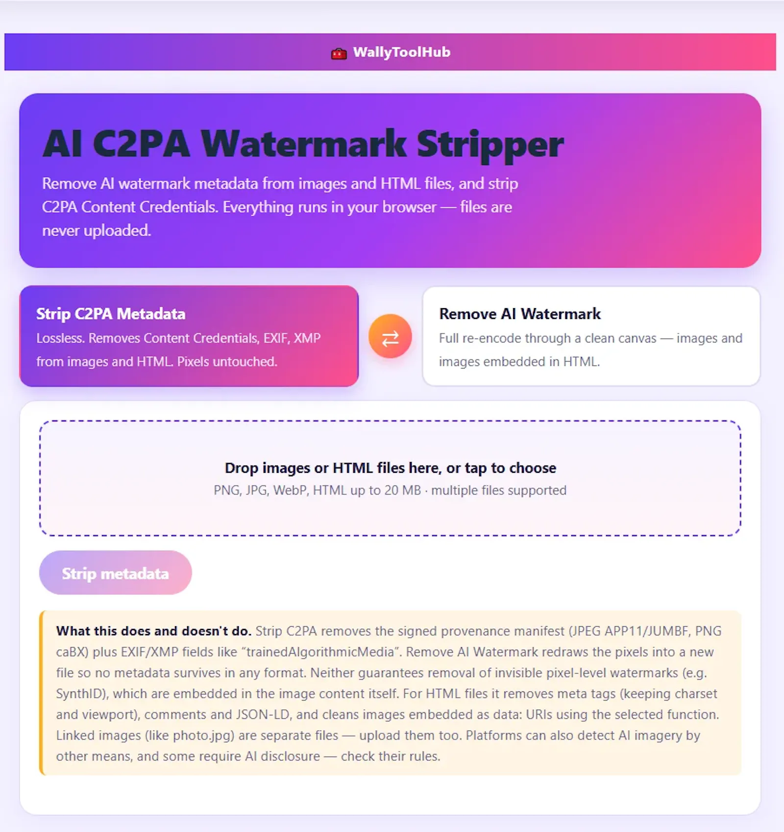 wallytoolhub.com screenshot 1
