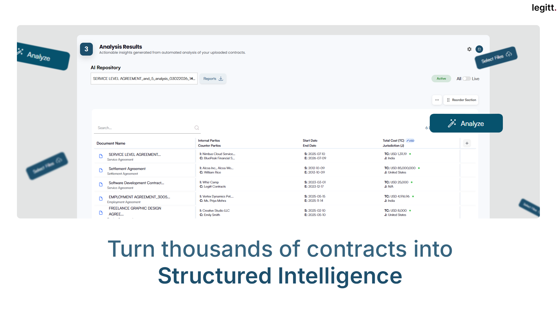 AI Bulk Analysis - Screenshot 5 showing product features and functionality