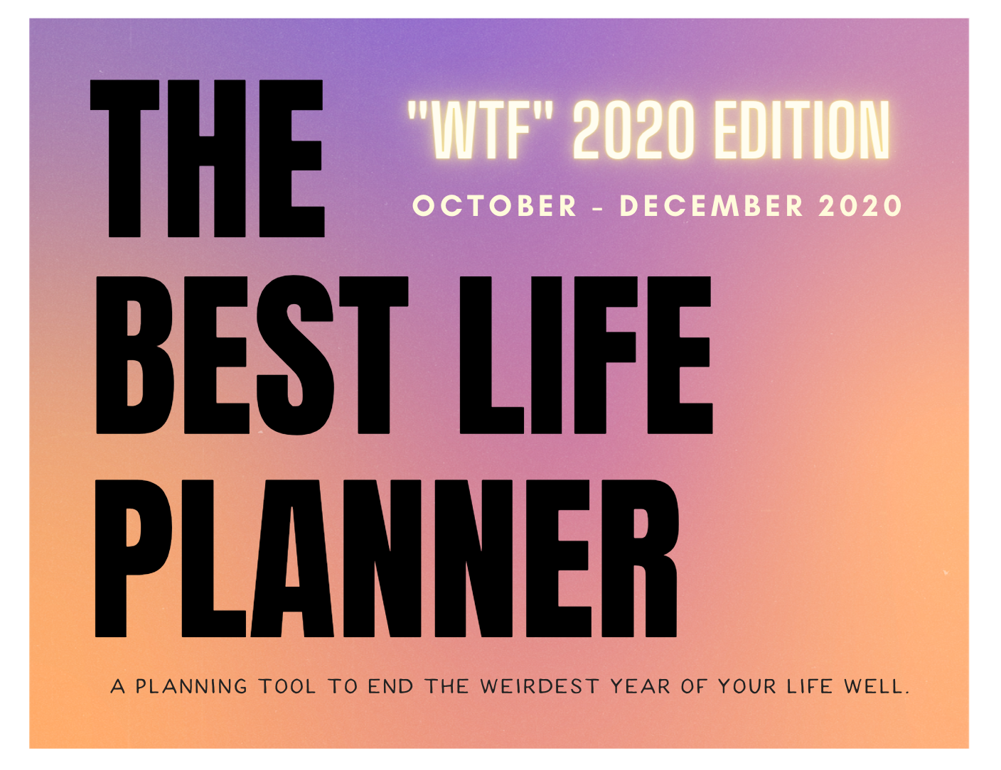 The Best Life Planner 2020: WTF Edition gallery image