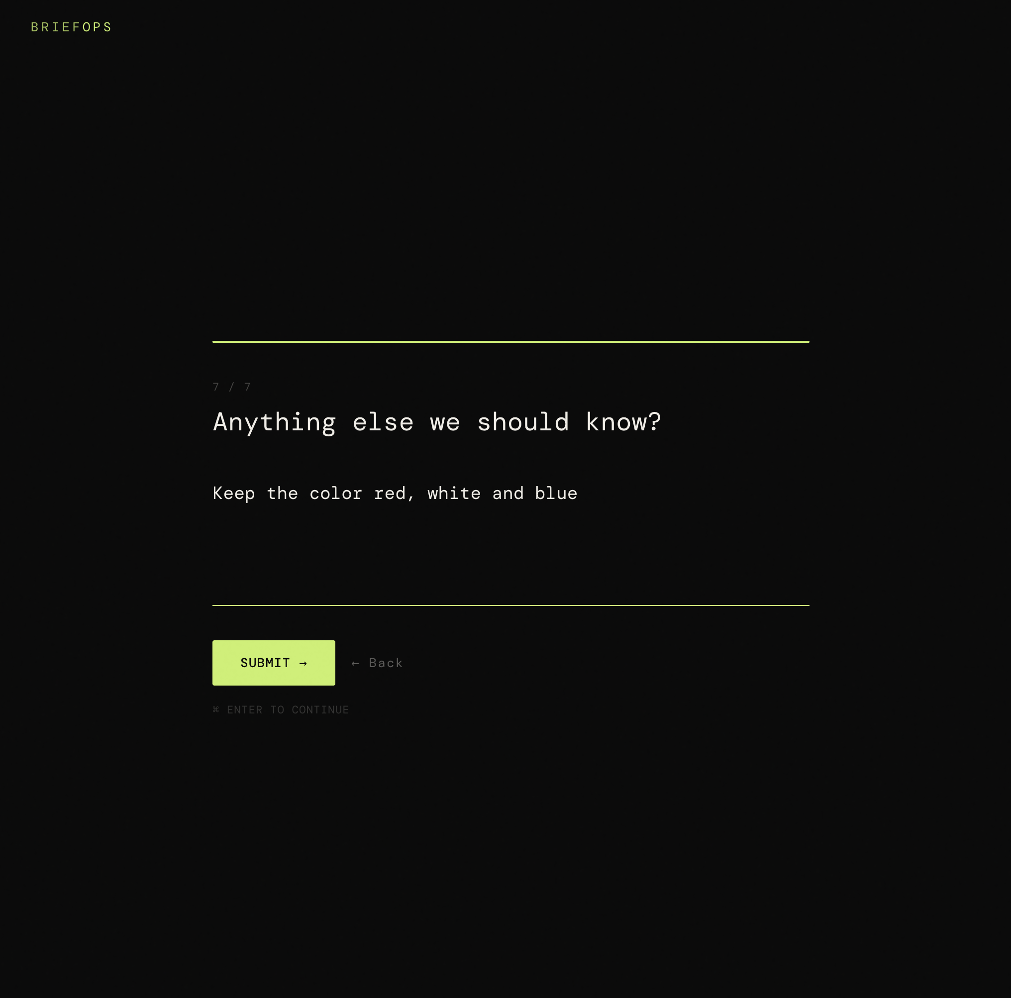 BriefOps — Client Briefs in 60 Seconds gallery image