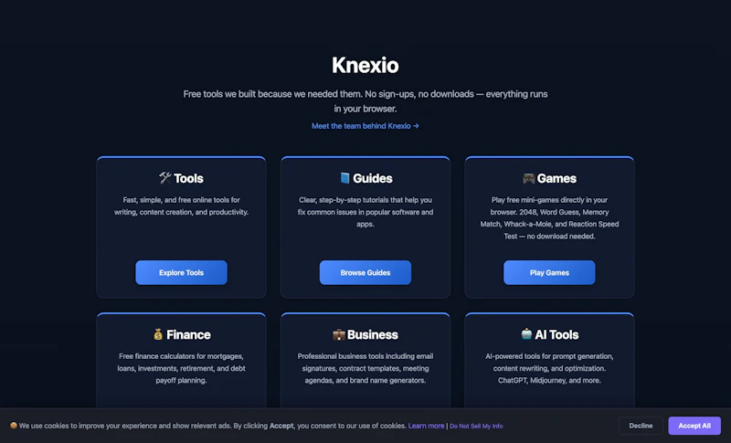 Knexio screenshot 2