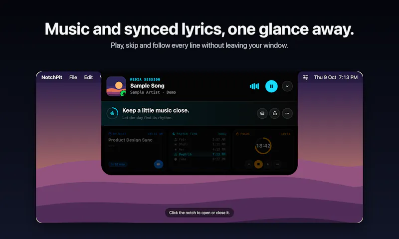 NotchPit screenshot 2