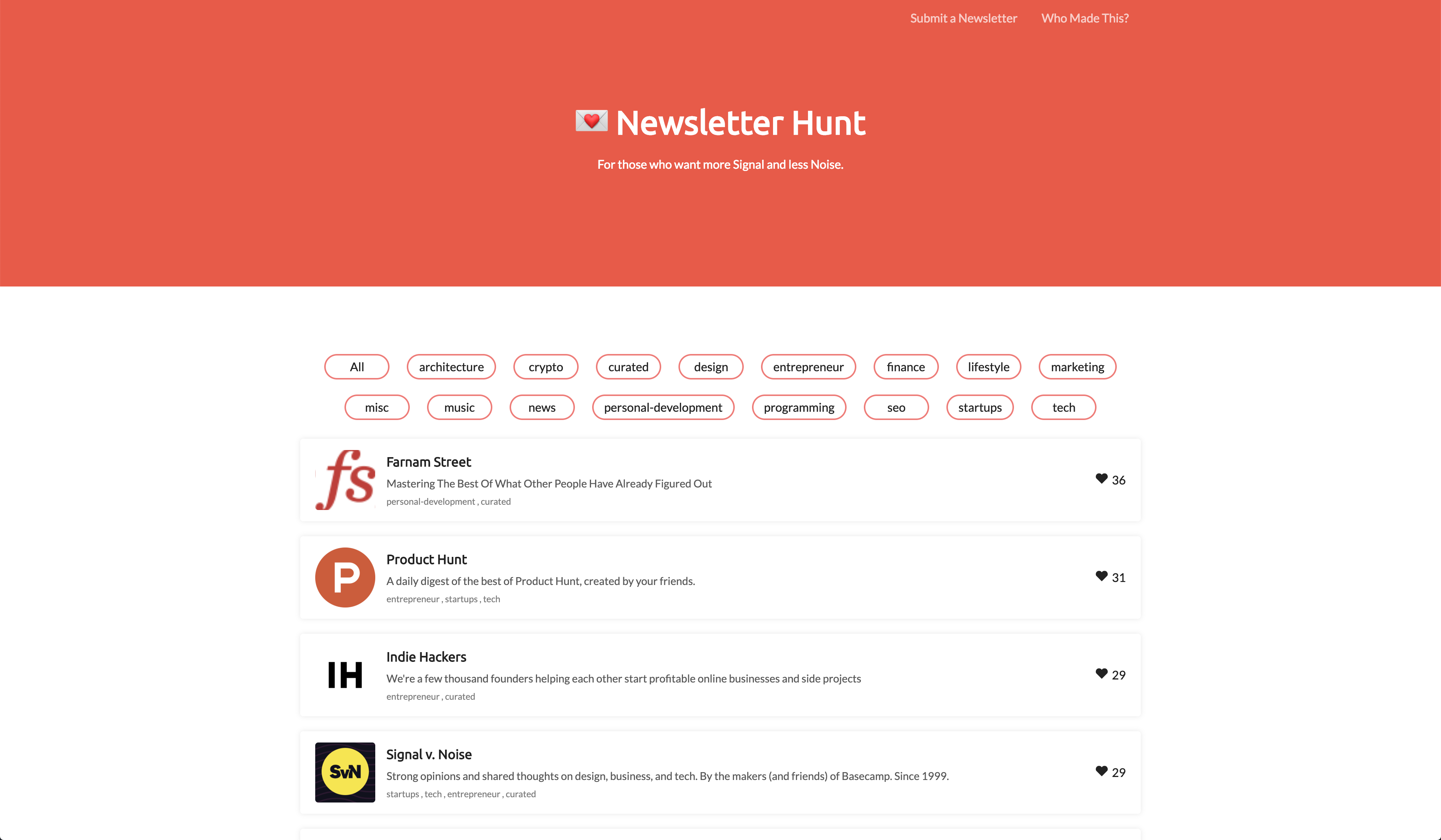 Newsletter Hunt gallery image