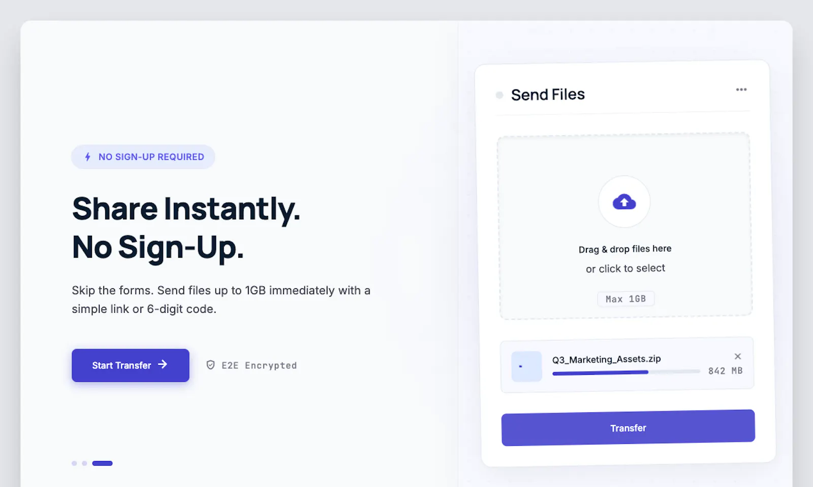 SendFileOnline.com screenshot 1