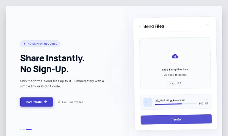 SendFileOnline.com screenshot 1