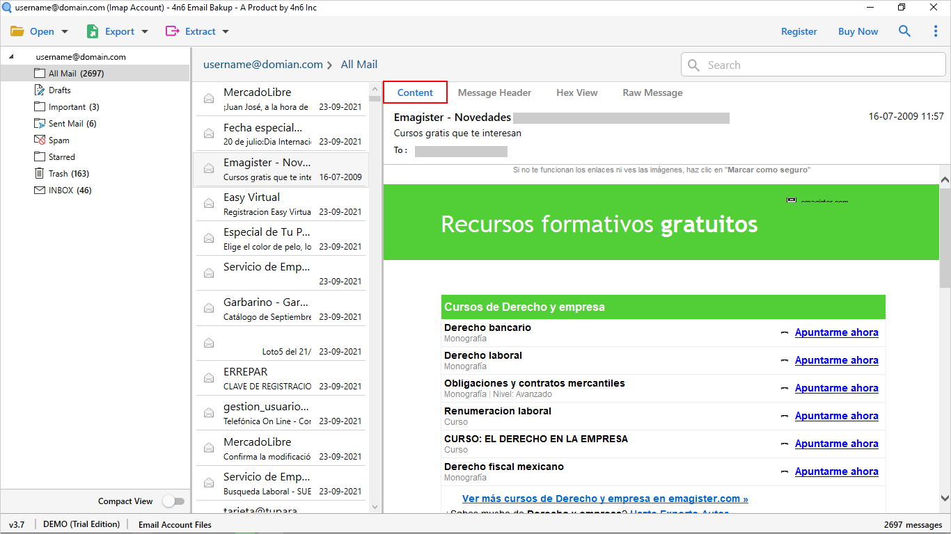 Herramienta de respaldo 4N6 Office 365 media 3