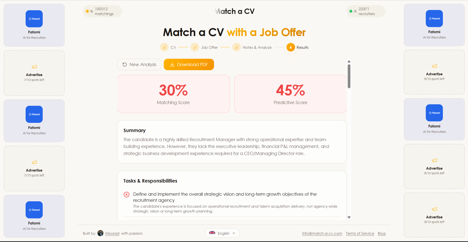 Match a CV gallery image