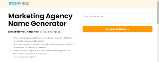Marketing Agency Name Generator gallery image