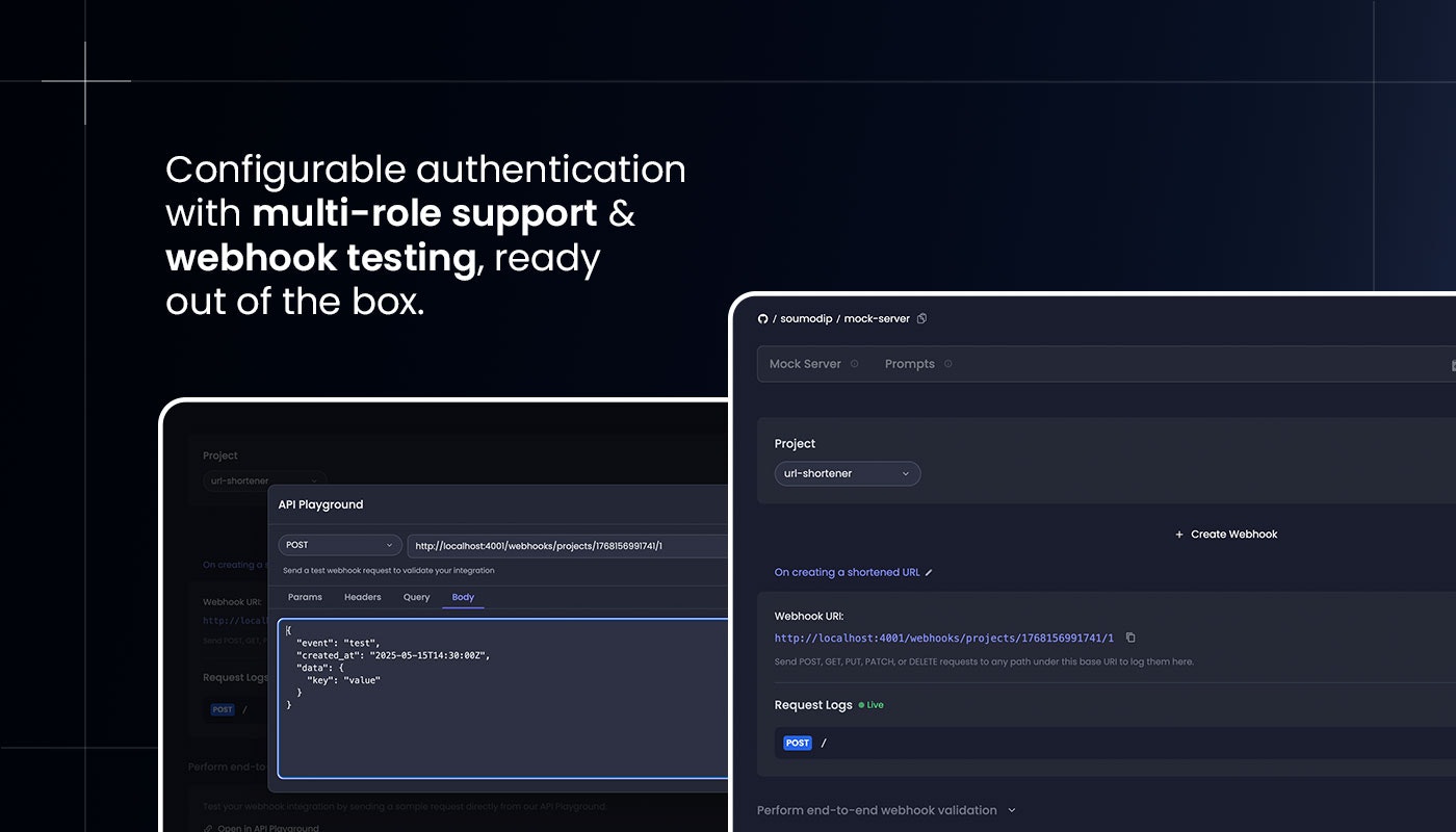 Mock Server - Screenshot 3 showing product features and functionality