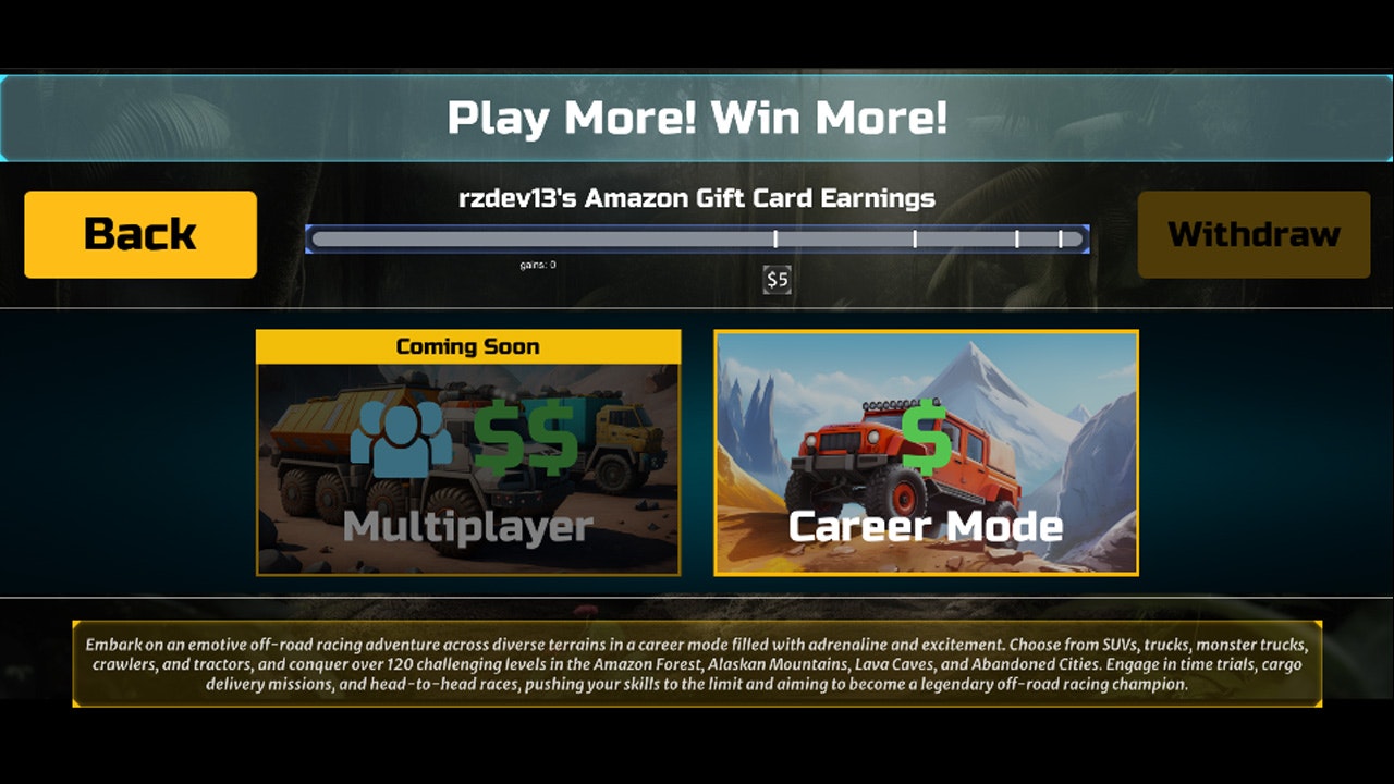Offroad-Champion-Videospiel-App Medien 5