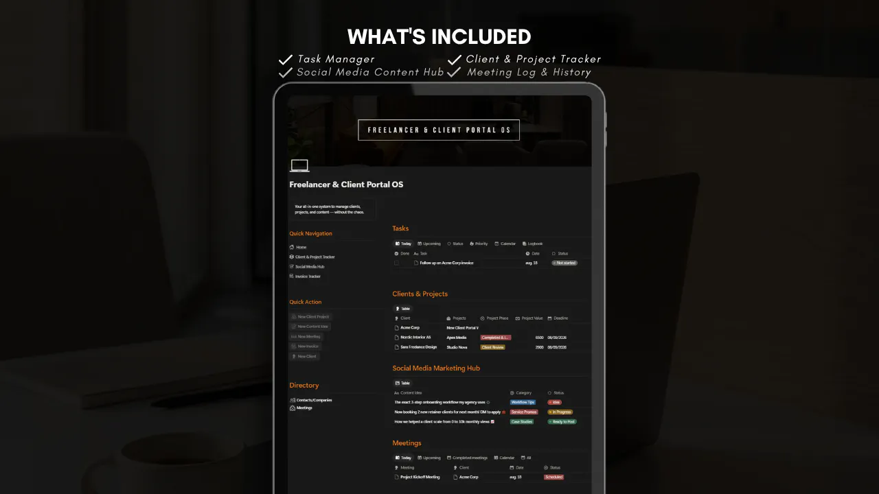 Freelancer Business OS Bundle gallery image