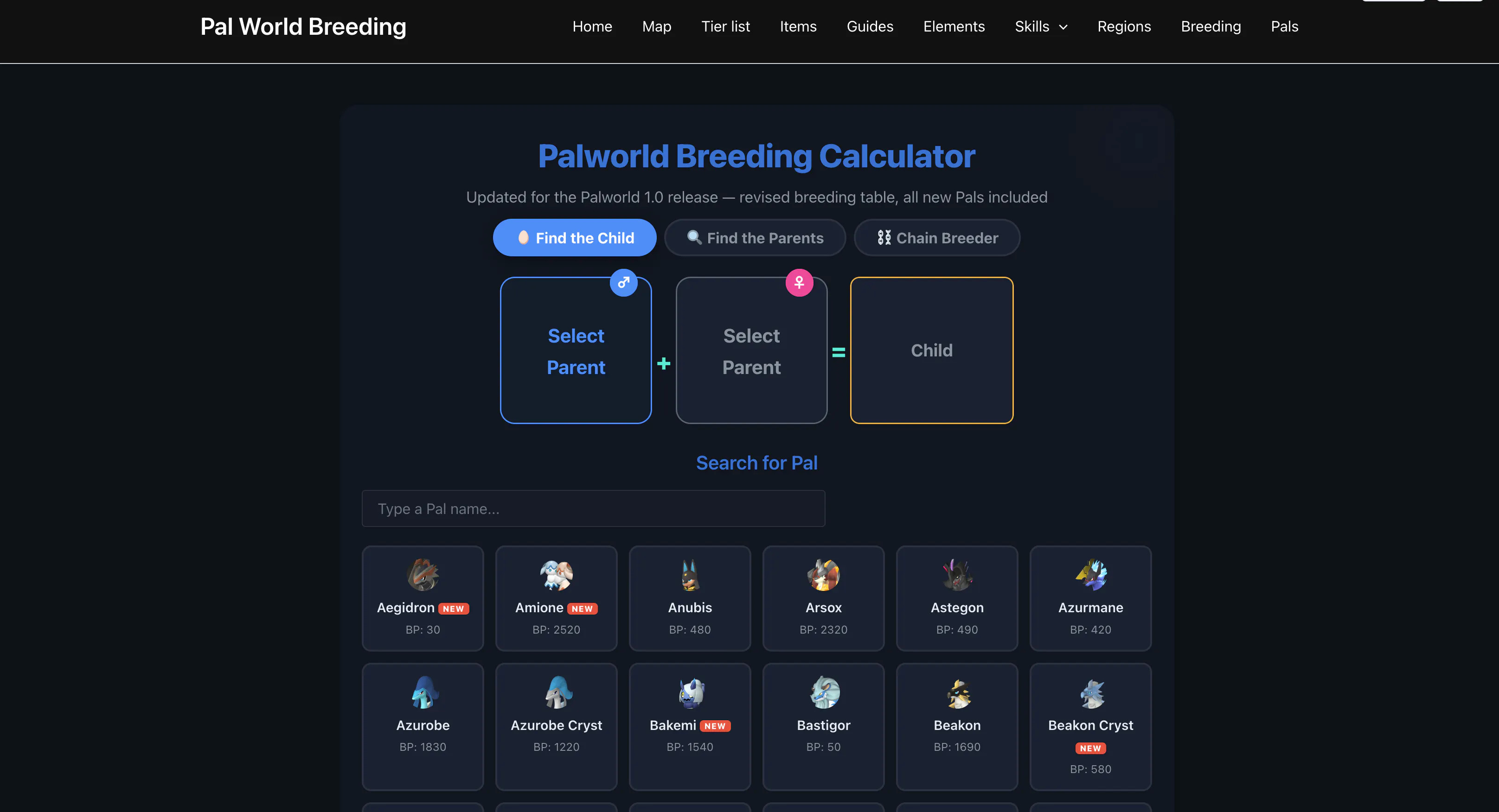 Palworld Breeding Calculator gallery image