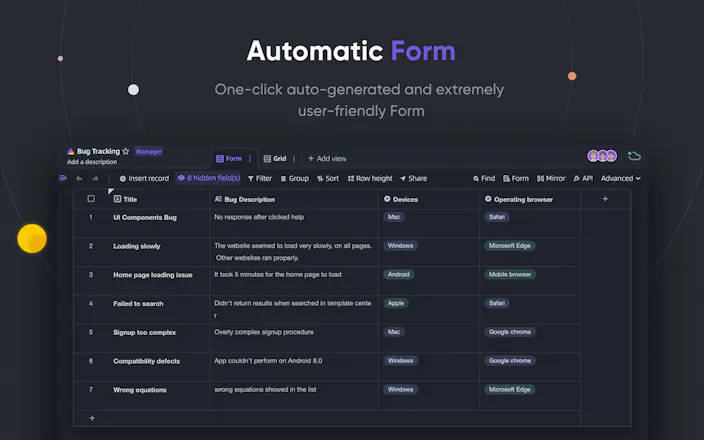 APITable: API-first Airtable Alternative gallery image