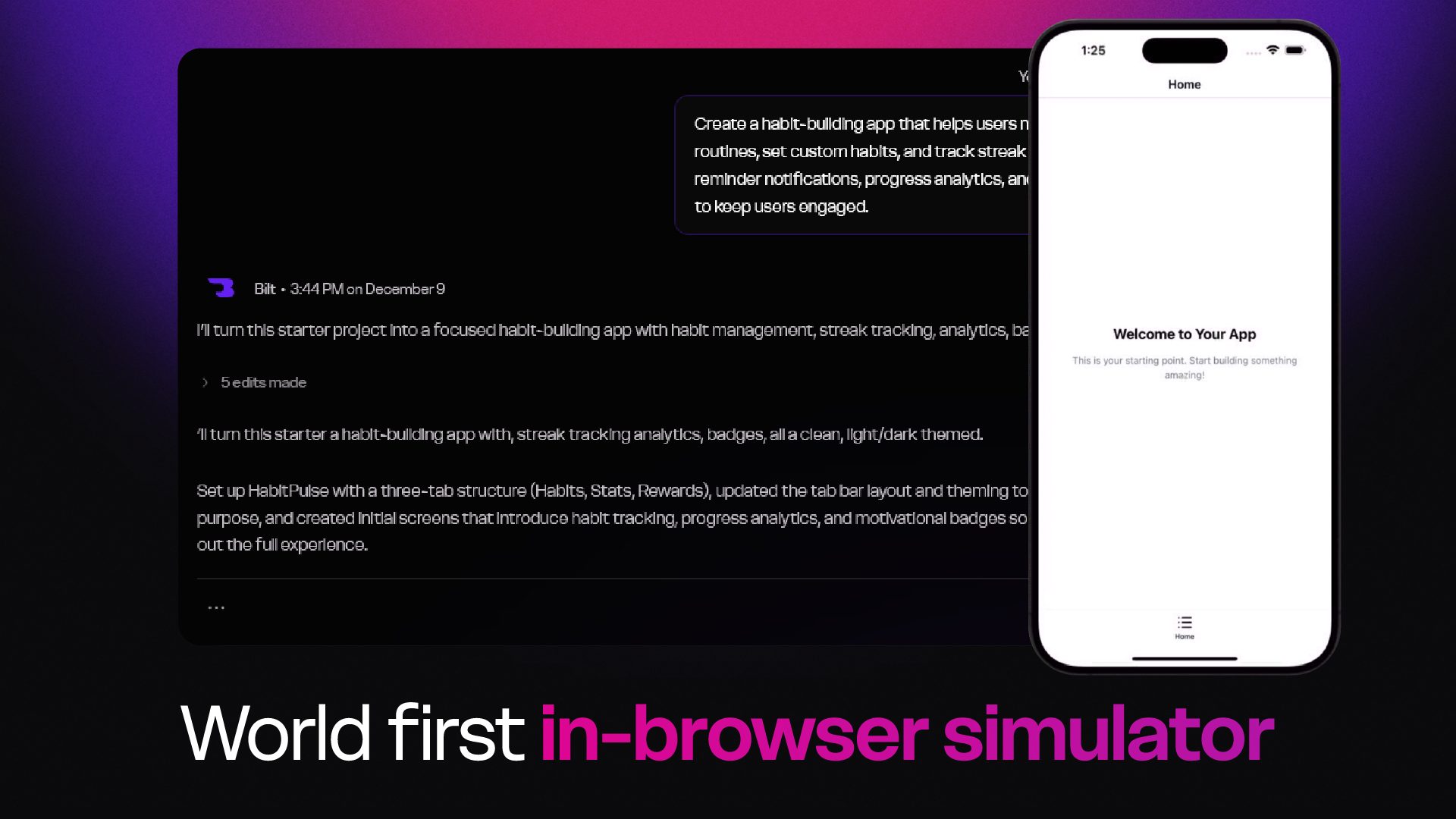 Bilt.me - Screenshot 2 showing product features and functionality