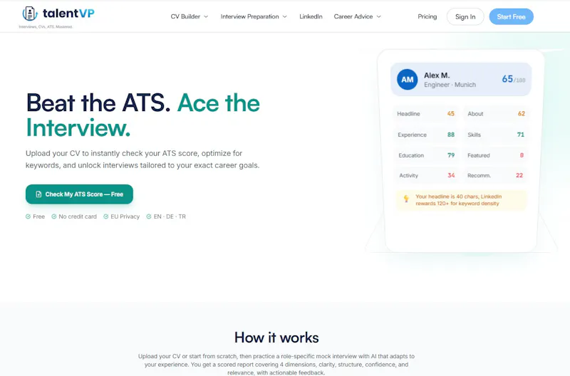 TalentVP screenshot 1