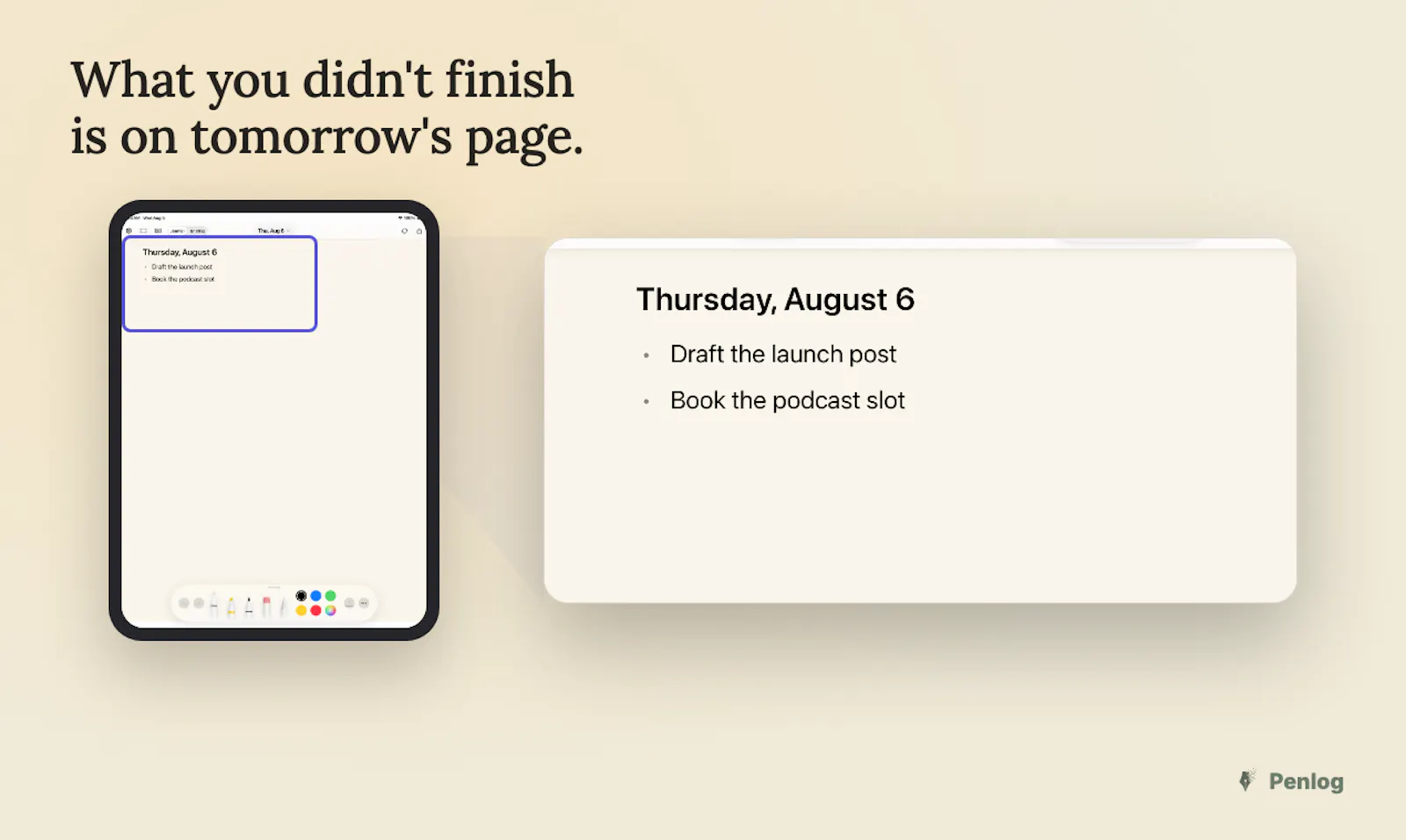 Penlog screenshot 3