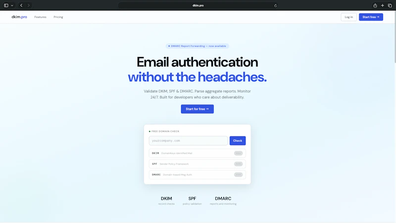 DKIM.pro screenshot 1