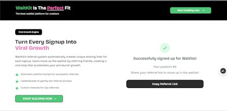 WaitKit - Waitlist with Referrals gallery image