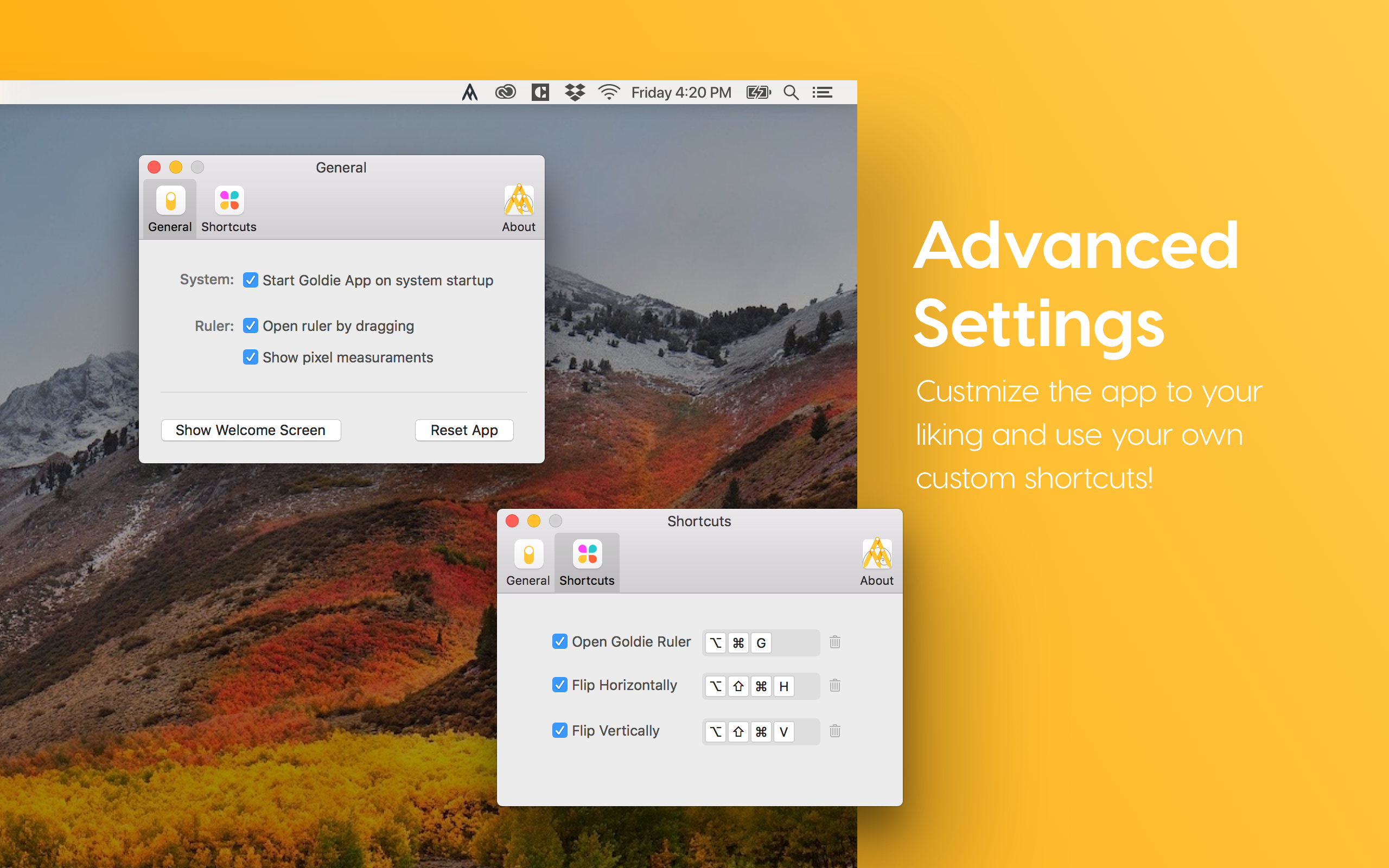 Goldie App for mac download free
