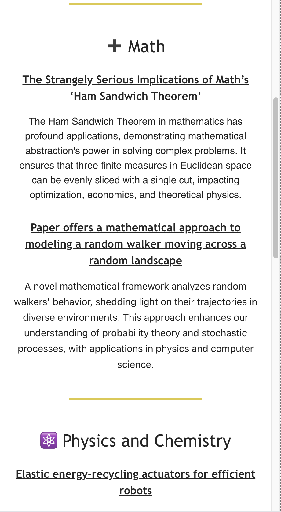 Bite Science - Kostenloser, kuratierter, täglicher wissenschaftlicher Newsletter! Medien 2
