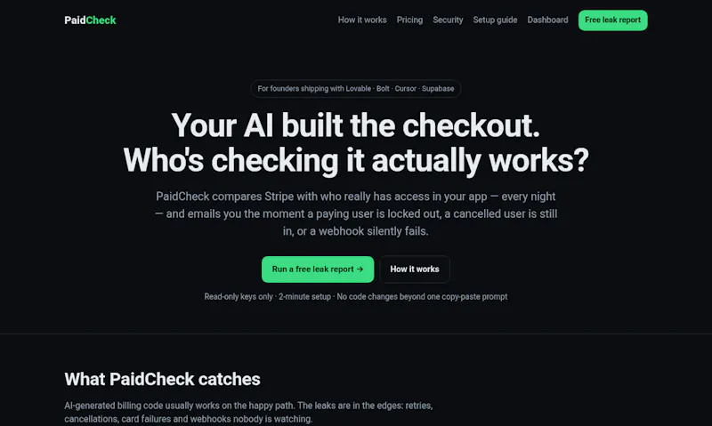 PaidCheck screenshot 1