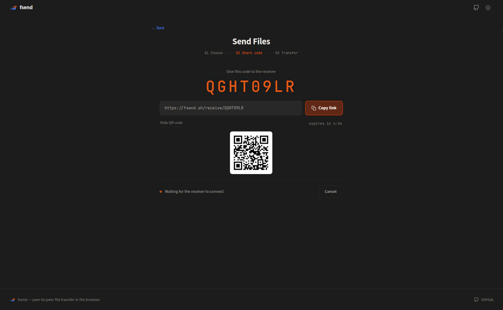 fsend.sh screenshot 3