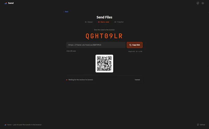fsend.sh screenshot 3