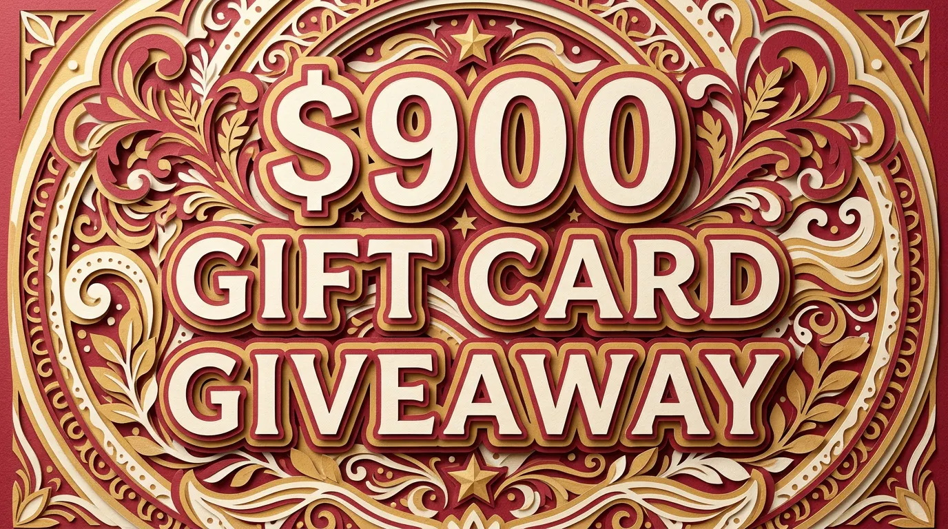 $900 Gift Card Giveaway Rules, Dates and