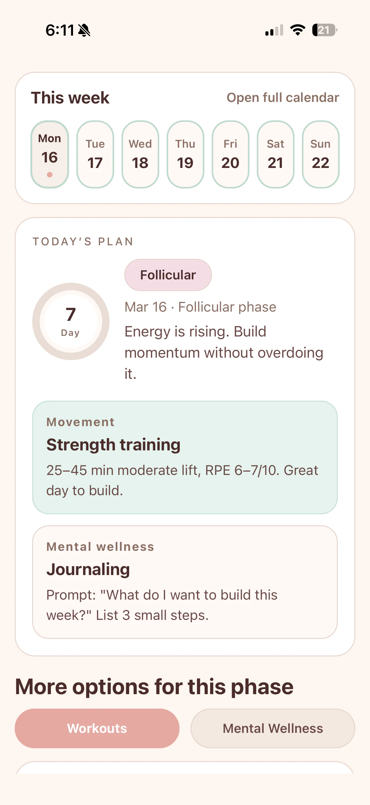 Aluna Flow: Fitness app for Women