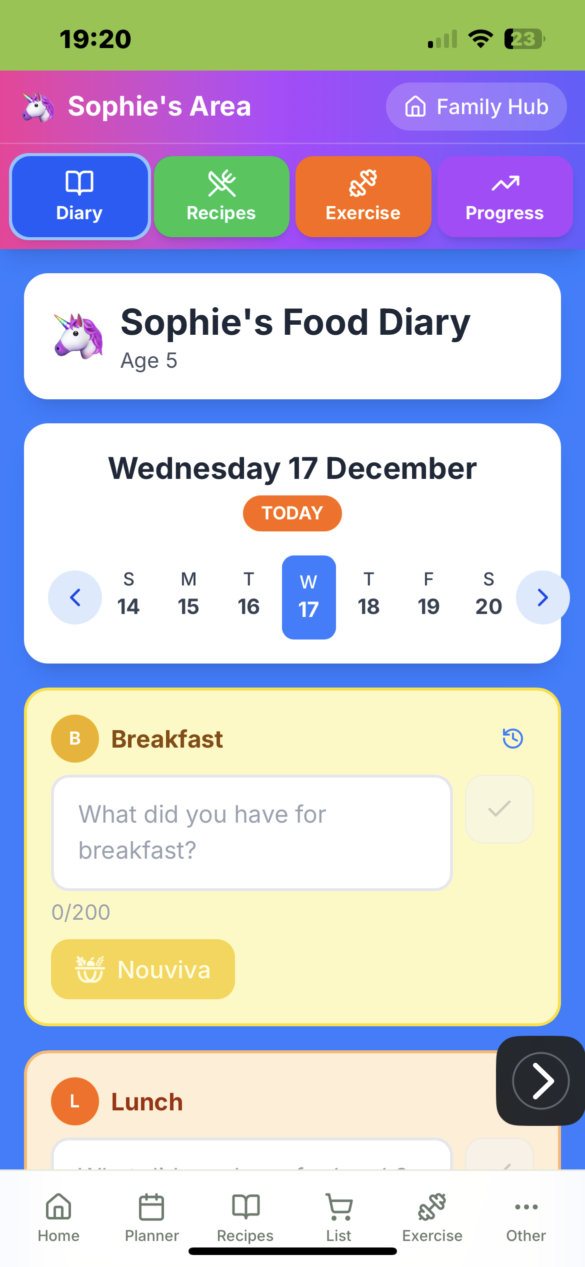 AI health planner aligned to user goals gallery image