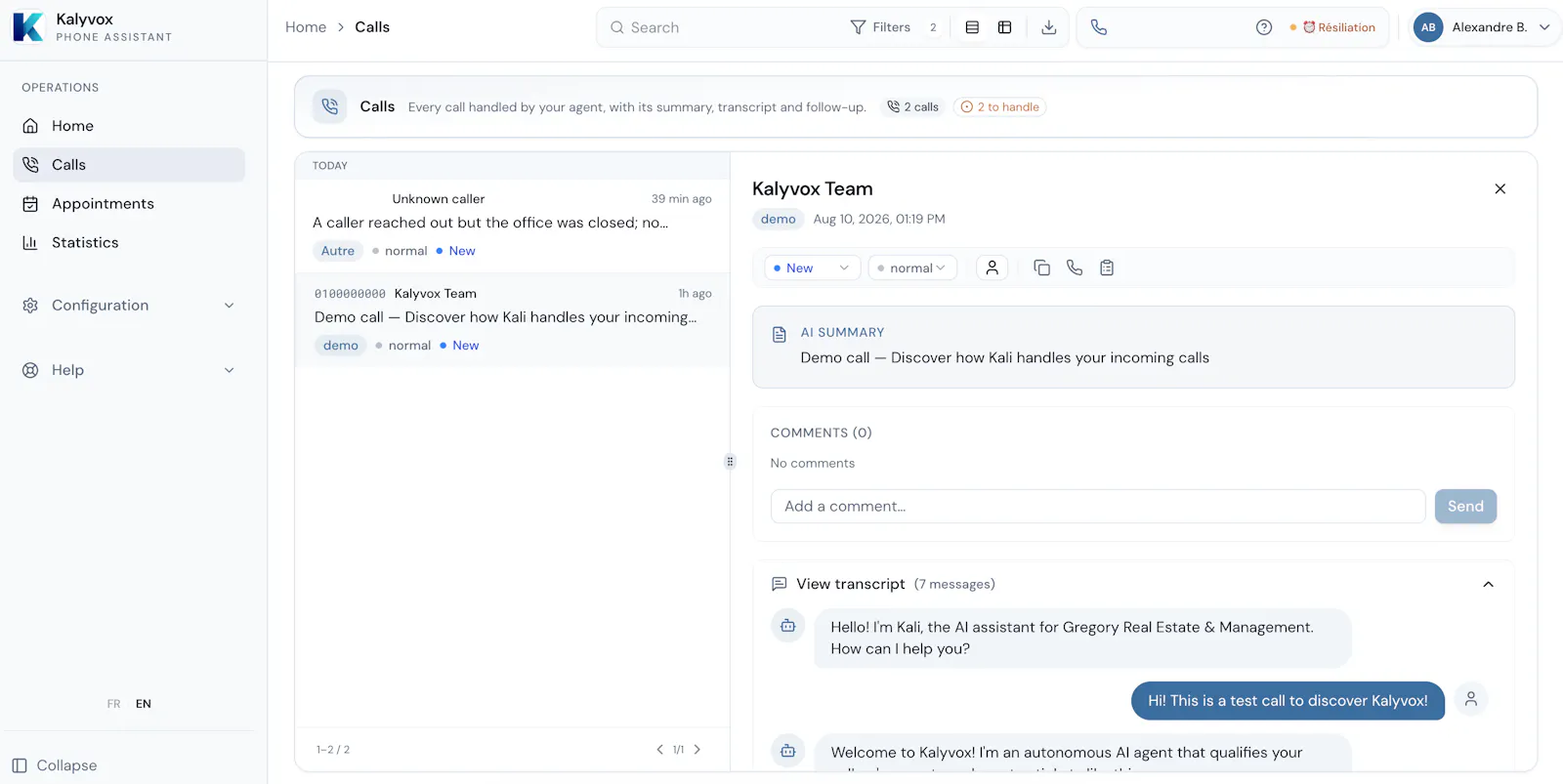 Kalyvox screenshot 2