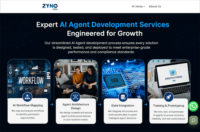 ZYNO Tech AI Agent Development screenshot 2